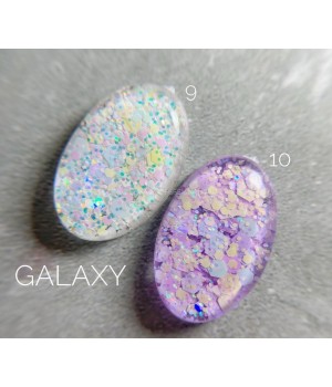 Гель Saga Galaxy glitter №10